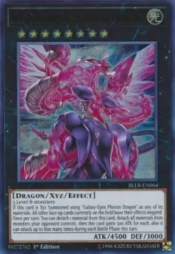 Yugioh-Neo-Galaxy-Eyes Photon Dragon-Ultra Rare-1st Edition-BLLR EN064 (LP) - Image 1