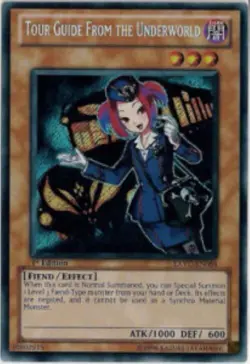 Yugioh-Tour Guide From the Underworld-Secret-UNL-EXVC DE084 (DAMAGED) (GERMAN) - Image 1