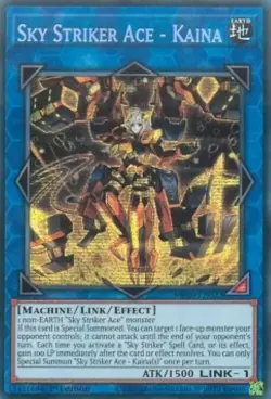 Yugioh-Sky Striker Ace - Kaina-Secret Rare-1st Edition-MP20 EN023 (LP) - Image 1