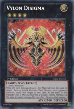 Yugioh-Vylon Disigma-Secret Rare-1st Edition-HA06 EN052 (LP) - Image 1