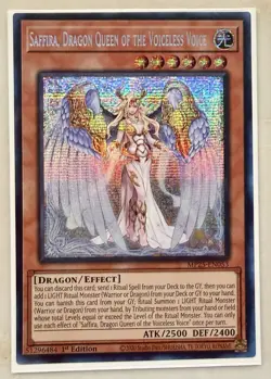 Yugioh Saffira, Dragon Queen of the Voiceless Voice MP25-EN053 1st Ed PSR NM - Image 1