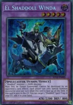 Yugioh-El Shaddoll Winda-Secret Rare-1st Edition-SHVA EN049 (NM) - Image 1