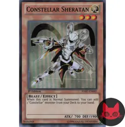 Yugioh Constellar Sheratan HA07-EN005 Super Rare 1st Edition NM - Image 1