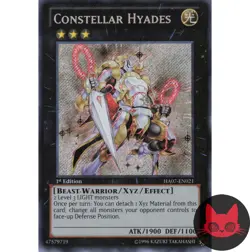 Yugioh Constellar Hyades HA07-EN021 Secret Rare 1st Edition NM - Image 1