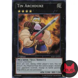 Yugioh Tin Archduke HA07-EN060 Secret Rare 1st Edition NM - Image 1