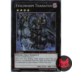 Yugioh Evilswarm Thanatos HA07-EN063 Secret Rare 1st Edition NM - Image 1