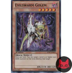 Yugioh Evilswarm Golem HA07-EN053 Super Rare 1st Edition NM - Image 1