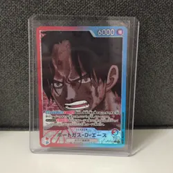 One Piece TCG Portgas D. Ace Leader AA OP13-002 L AA Japanese - Image 1