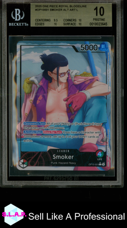 SMOKER BANDAI OP10-001 2025 ROYAL BLOODLINE - ENGLISCH BECKETT 10 - Image 1