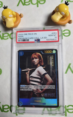PSA 10 Nami P-053 LIVE ACTION PROMO One Piece Card Game ENGLISH - Image 1