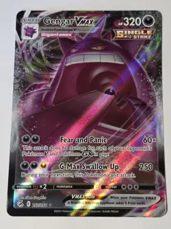 Pokemon Cards - Gengar VMAX 157/264 Fusion Strike Full Art - Rare Holo Near Mint - Image 1