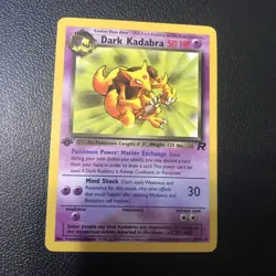 Dark Kadabra 39/82 Team Rocket First Edition Pokemon Card In Mint Condition - Image 1