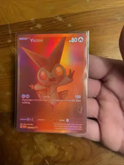 Pokemon TCG Victini Card BWR 172/086, White Flare, Near Mint Condition English - Image 1