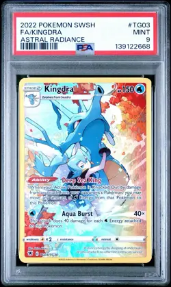 Kingdra TG03 PSA 9 Mint Full Art Holo Astral Radiance Pokemon Card 🔥🔥 - Image 1