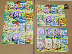 36 Pokemon Prismatic Evolution Eevee Mini Tin Art Cards Bundle 3 Complete Sets - Image 1