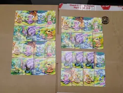 36 Pokemon Prismatic Evolution Eevee Mini Tin Art Cards Bundle 3 Complete Sets - Image 4