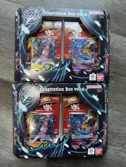 (4) One Piece Card Game Illustration Box (2) Vol 5 & (2) Vol 6 - 16 Total Packs - Image 2