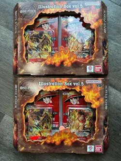 (4) One Piece Card Game Illustration Box (2) Vol 5 & (2) Vol 6 - 16 Total Packs - Image 4