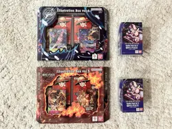 One Piece Card Game Illustration Box Vol. 5 & 6 & 2 Double Pack Vol. 9 $200 - Image 1