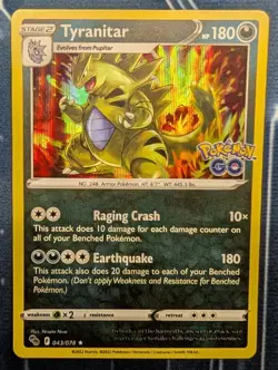 Pokemon Card- Tyranitar 043/178 (Pokemon Go- Holo) - Image 1