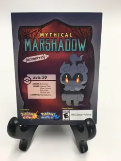 MYTHICAL MARSHADOW Pokemon Sun and Moon Event Code Cards EXPIRED (Nintendo 3DS) - Image 1