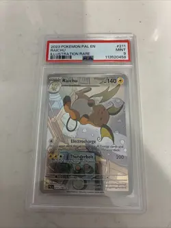 Pokemon TCG Raichu Paldea Evolved Full Art Illustration Card 211/193 - Image 1