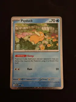 Pokemon TCG Psyduck Black Star Promo Mega Evolutions Card 007 - Image 1