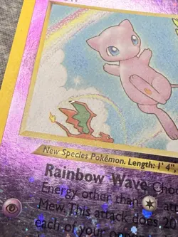 Southern Islands Mew 2001 Reverse Cosmos Holo Pokemon Card #1/18 TCG - Image 2