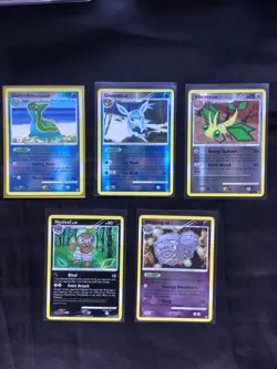Pokemon Cards: Rising Rivals 5 Card Reverse Holo Lot - Image 1