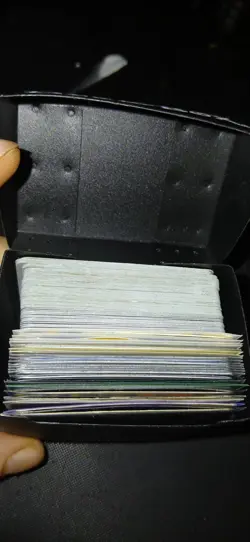 Pokemon Deck Box Full Of Mixed Cards Used Storage Unit Find Lot Shown - Image 1