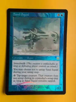 Sand Squid. Creature Beast. Mercadian Masques FOIL MTG card. Old Vintage. - Image 1