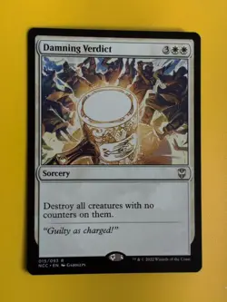Damning Verdict. NCC rare sorcery Magic the Gathering Card. - Image 2