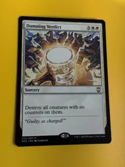 Damning Verdict. NCC rare sorcery Magic the Gathering Card. - Image 3
