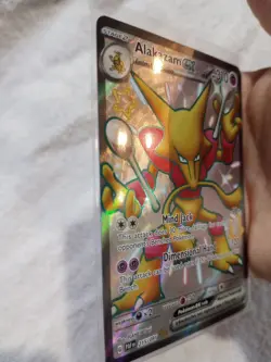 Pokemon Card Alakazam ex 215/091 Paldean Fates Illustration Full Art Holo Rare - Image 4