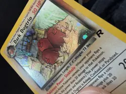 Pokemon Dark Dugtrio TCG Holo Card 6/82 Unlimited Team Rocket NM/LP - Image 2