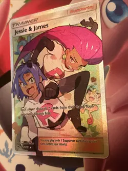 Pokemon TCG Jesse And James Full Art Trainer Card 68/68 Hidden Fates NM - Image 4