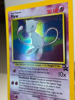 Mew #9 Black Star Holographic Foil Promo Pokemon Card - WotC TCG - Image 2
