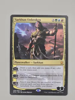 Magic The Gathering MTG Dragons of Tarkir - Sarkhan Unbroken 230/264 card - Image 1