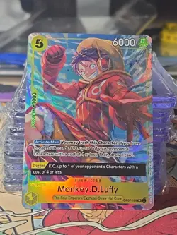 One Piece - Monkey D. Luffy - Alt Art Promo Card - SR - OP07-109 - NM TCG - Image 1