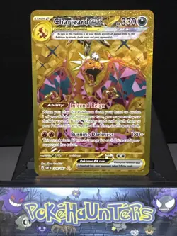 Pokemon Card Charizard EX 228/197 Obsidian Flames Hyper Rare Gold Near Mint - Image 1