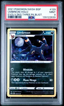 Umbreon SWSH129 PSA 9 Mint Evolving Skies Promo Pokemon Card 🔥🔥 - Image 1