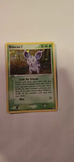Pokemon TCG Nidoran 70/112 Reverse Holo Card EX FireRed & LeafGreen - Image 1
