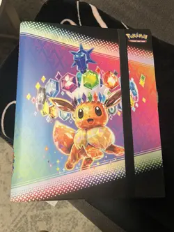 Pokemon Prismatic Evolutions Eevee Binder + Lot Of Pokemon Cards!!!! - Image 1