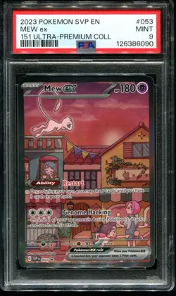 PSA 9 Mew ex 053 SVP EN 151 Scarlet & Violet Promo Pokemon Card - Image 1