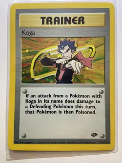 Pokemon Card - Koga Gym Challenge 19/132 Holo Rare - NM/LP - Image 1