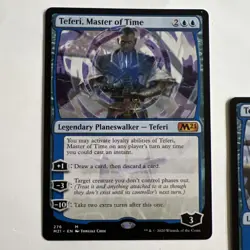MTG 2X ** Teferi, Master Of Time ** M21 NM/Mint condition - Image 2