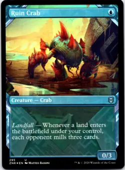 Ruin Crab (Showcase) (Foil) Zendikar Rising, 295 NM - Image 1