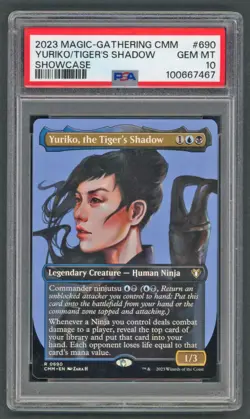 Magic The Gathering MTG - PSA 10 Yuriko, the Tiger's Shadow 690 Showcase GEM MT - Image 1