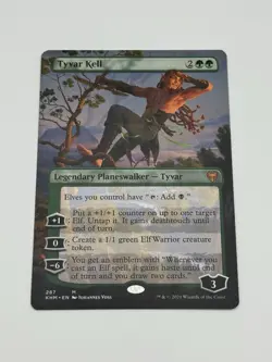 Tyvar Kell - Borderless Magic the Gathering Kaldheim Planeswalker MTG NM - Image 1