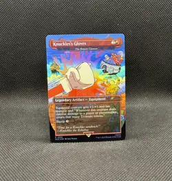 MTG - Secret Lair Sonic: Turbo Gear Knuckles's Gloves FOIL Edition - Image 1